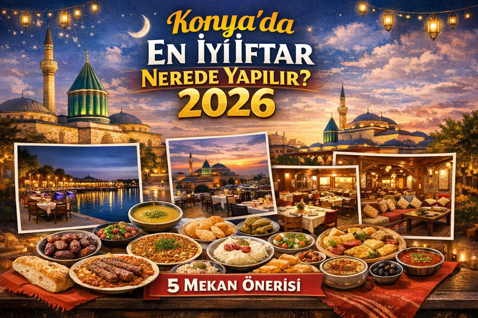 Konya’da En İyi İftar Nerede Yapılır? 2026 için 5 Mekan
